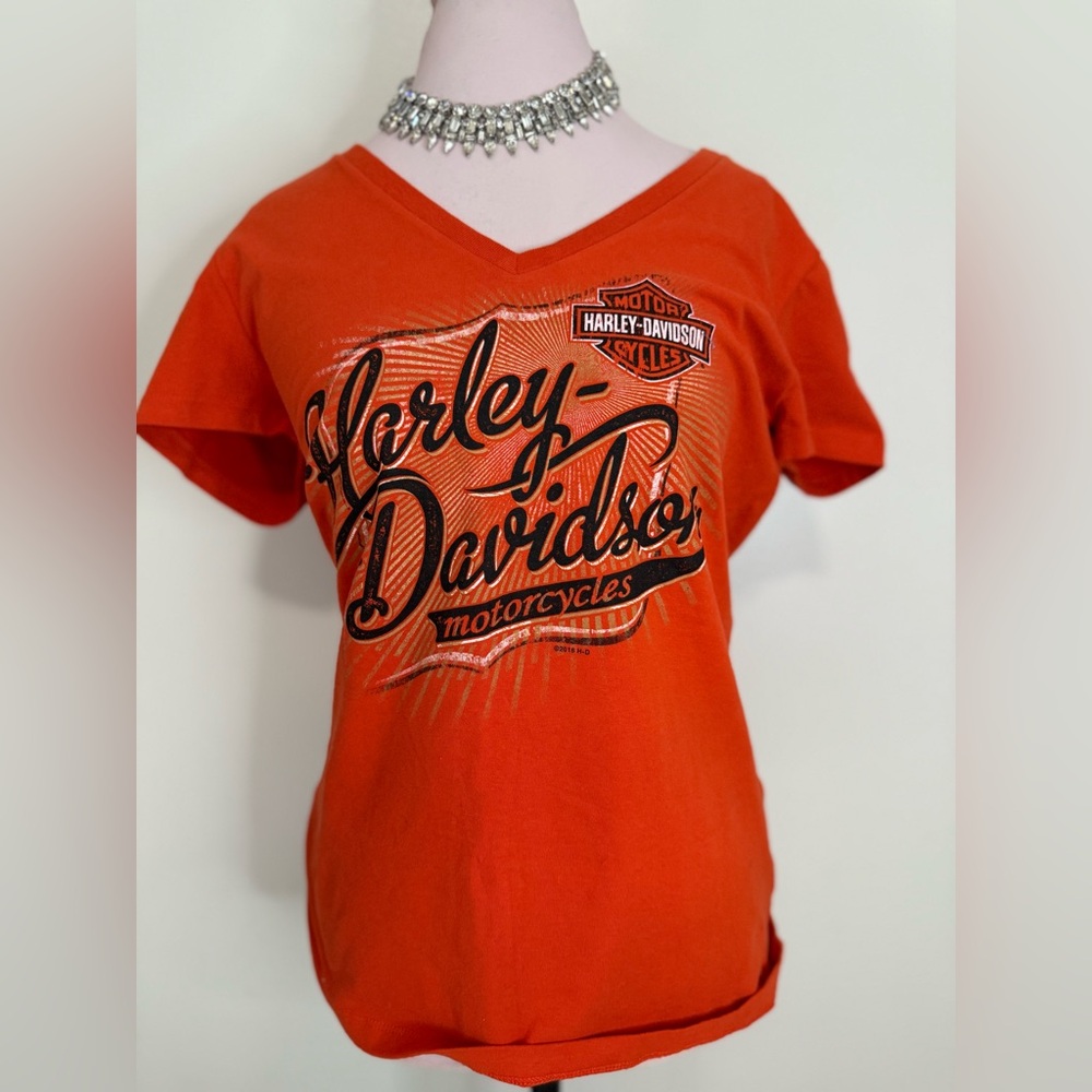 Harley-Davidson NWT Bold Orange Tee hardcore valor in size large